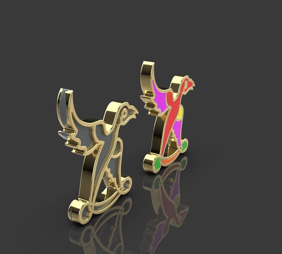 Armenian letters 3D print model_6