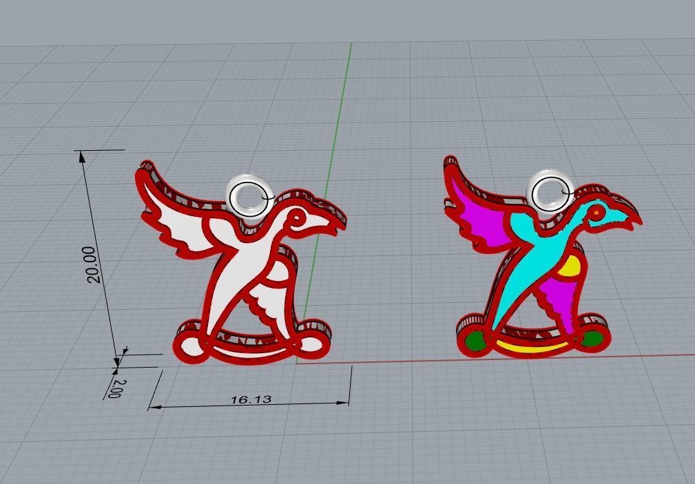 Armenian letters 3D print model_9