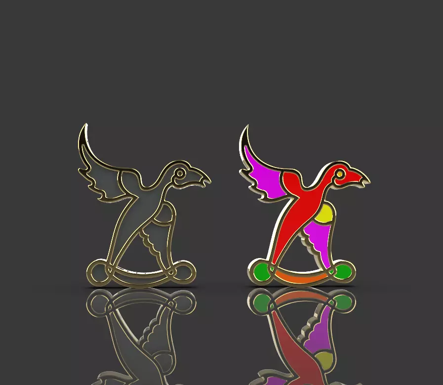 Armenian letters 3D print model_0