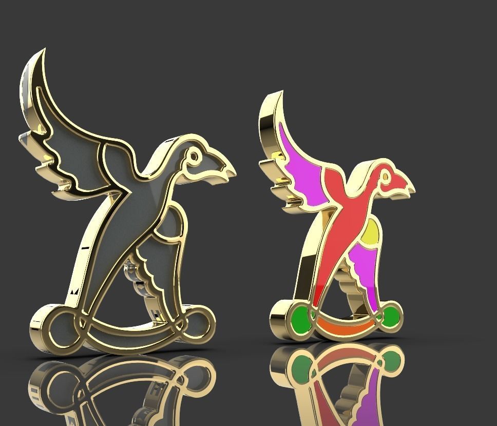 Armenian letters 3D print model_2