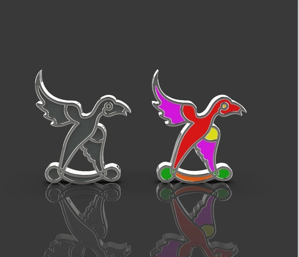 Armenian letters 3D print model_7