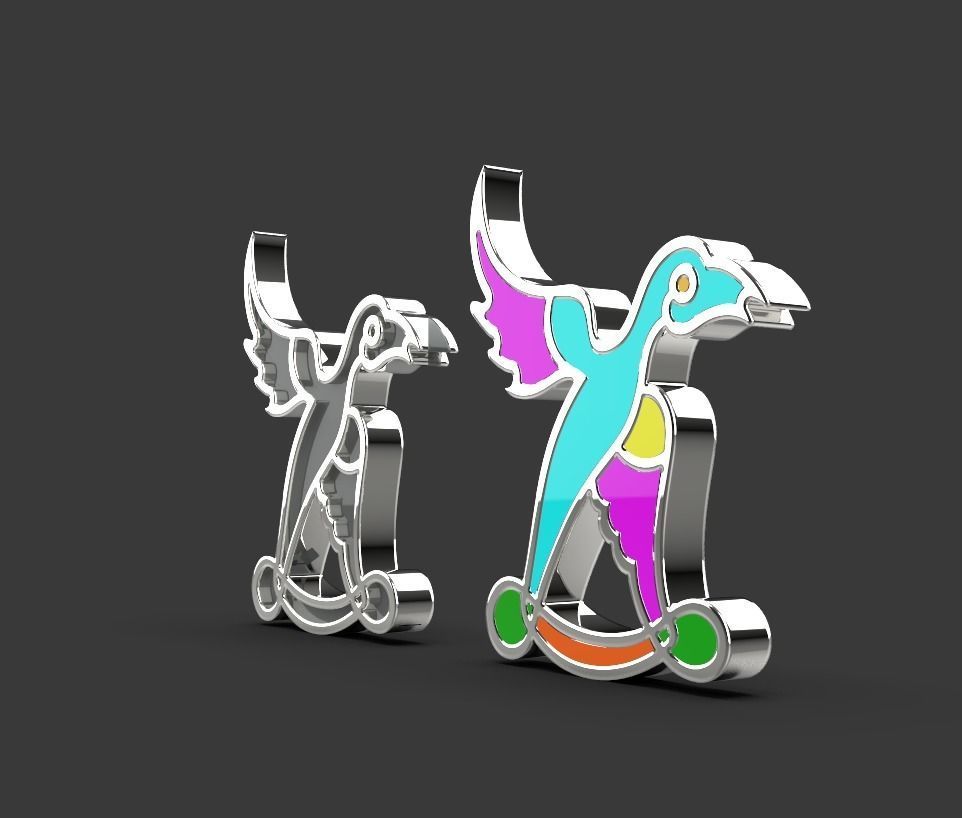 Armenian letters 3D print model_5