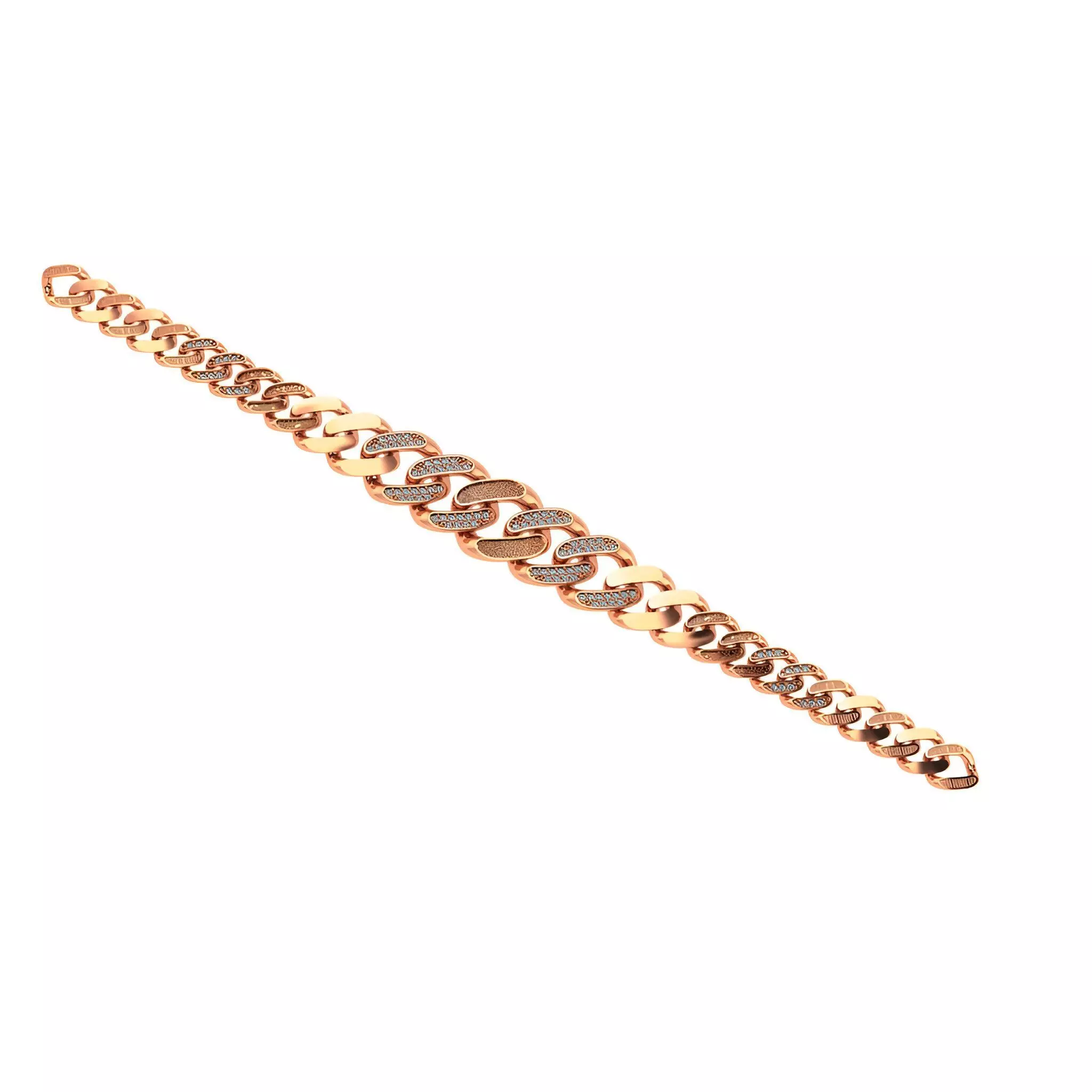 Cuban Chain Bracelet 3D print model