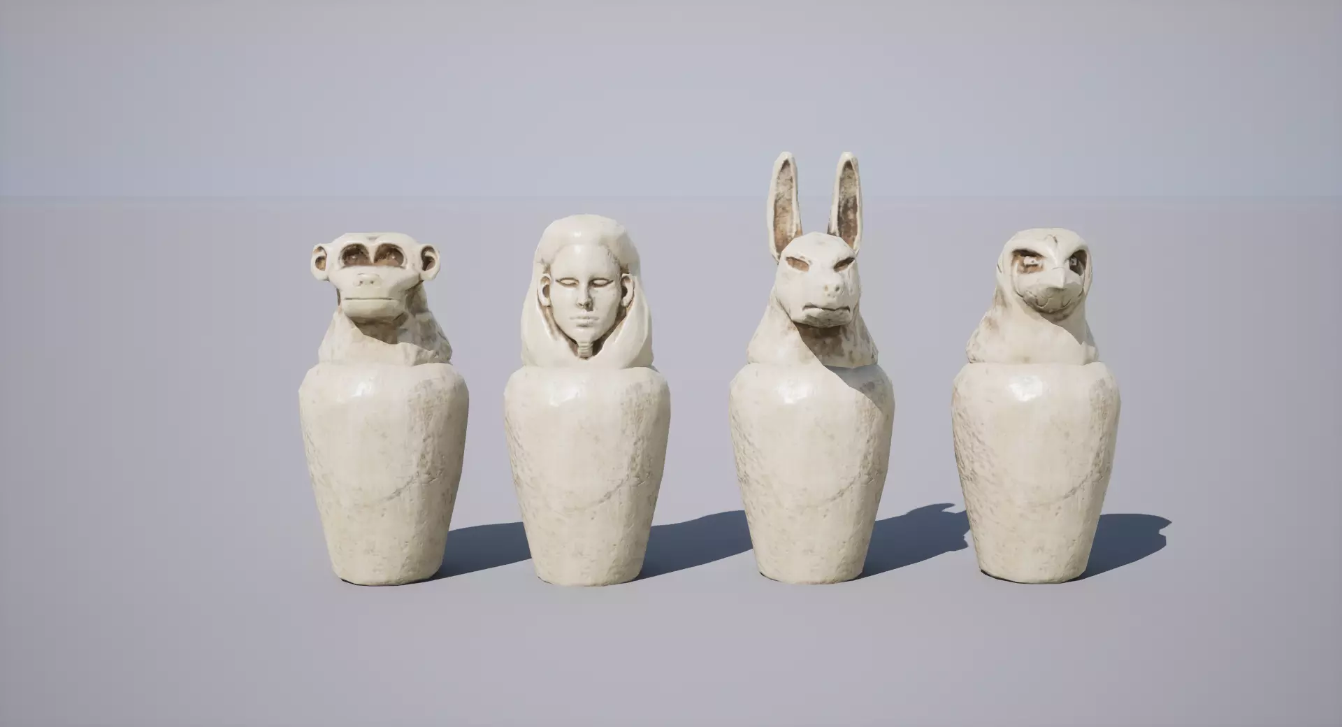 Canopy Vase Low-poly 3D model_0