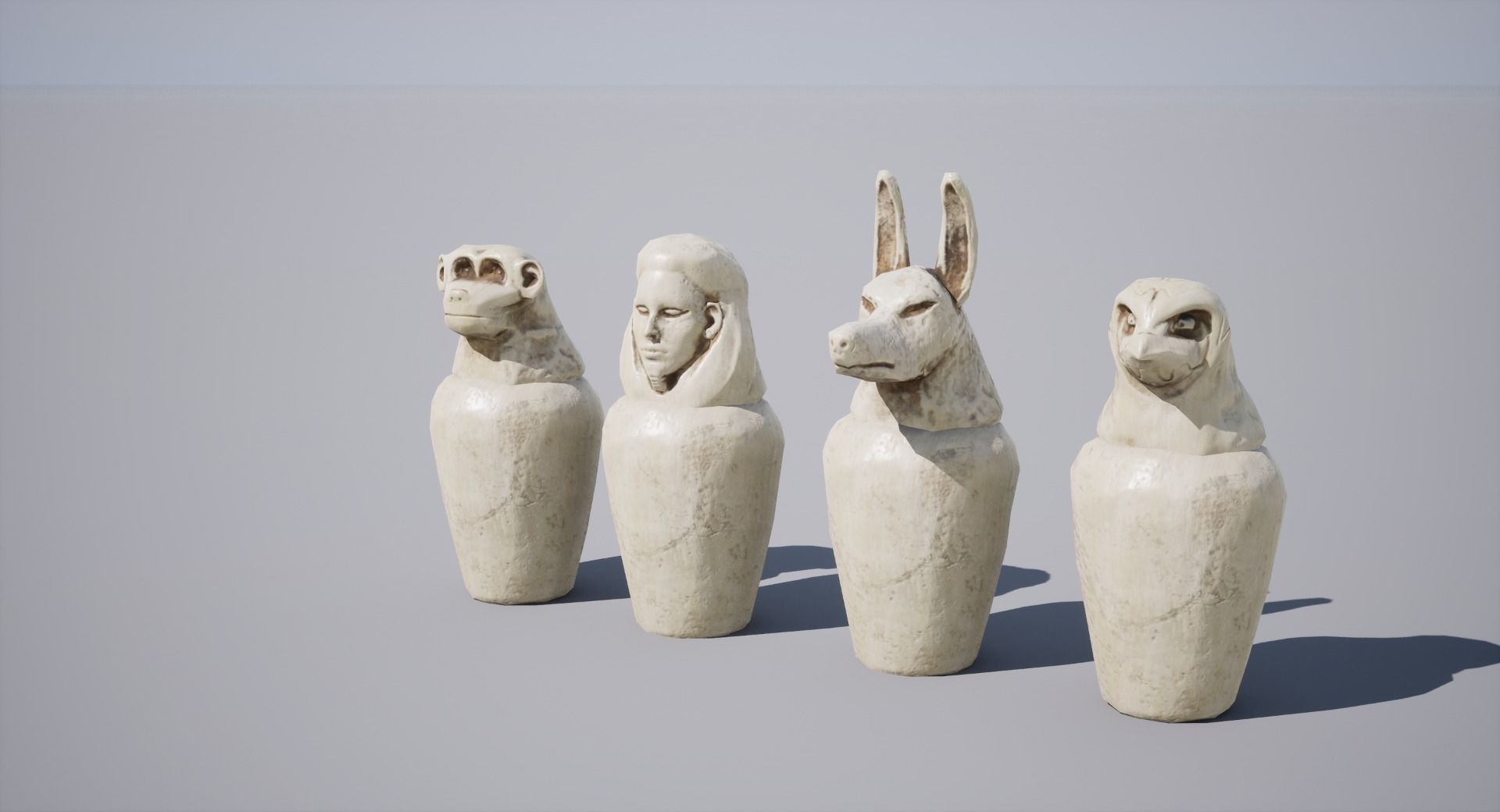 Canopy Vase Low-poly 3D model_2