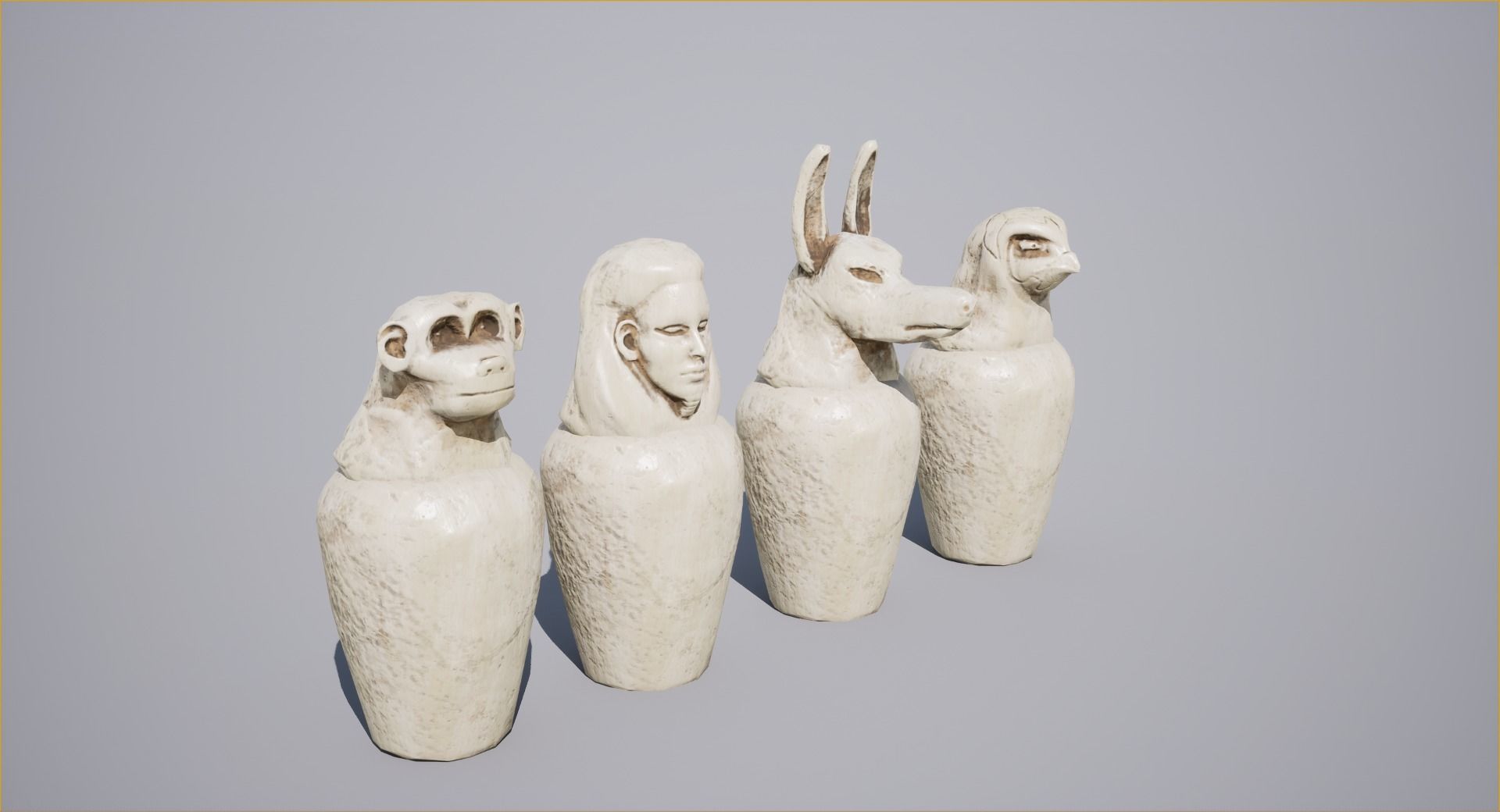 Canopy Vase Low-poly 3D model_3