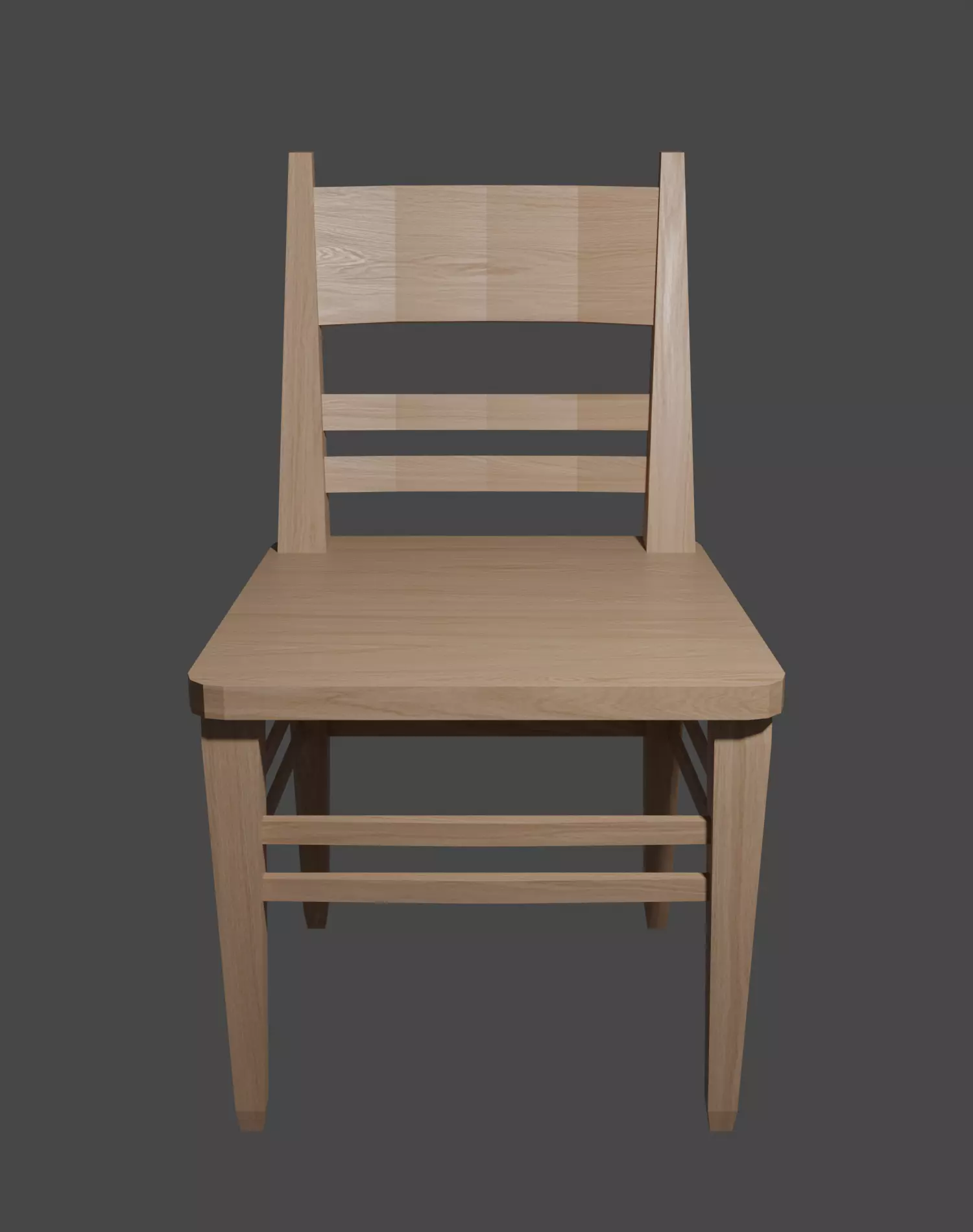 Chair Low-poly 3D model_0