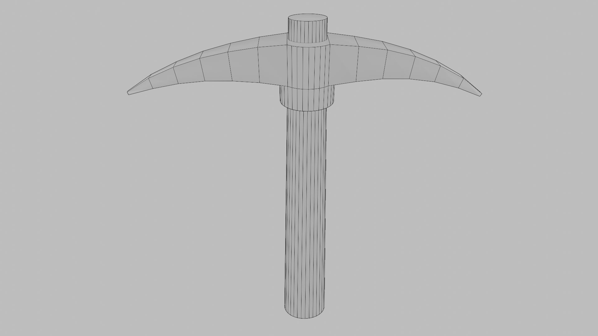 Mining Pickaxe Low-poly 3D model_14