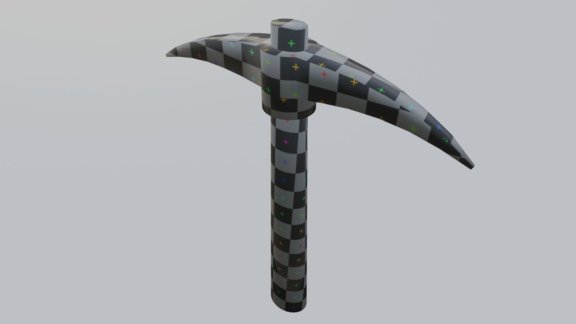 Mining Pickaxe Low-poly 3D model_23