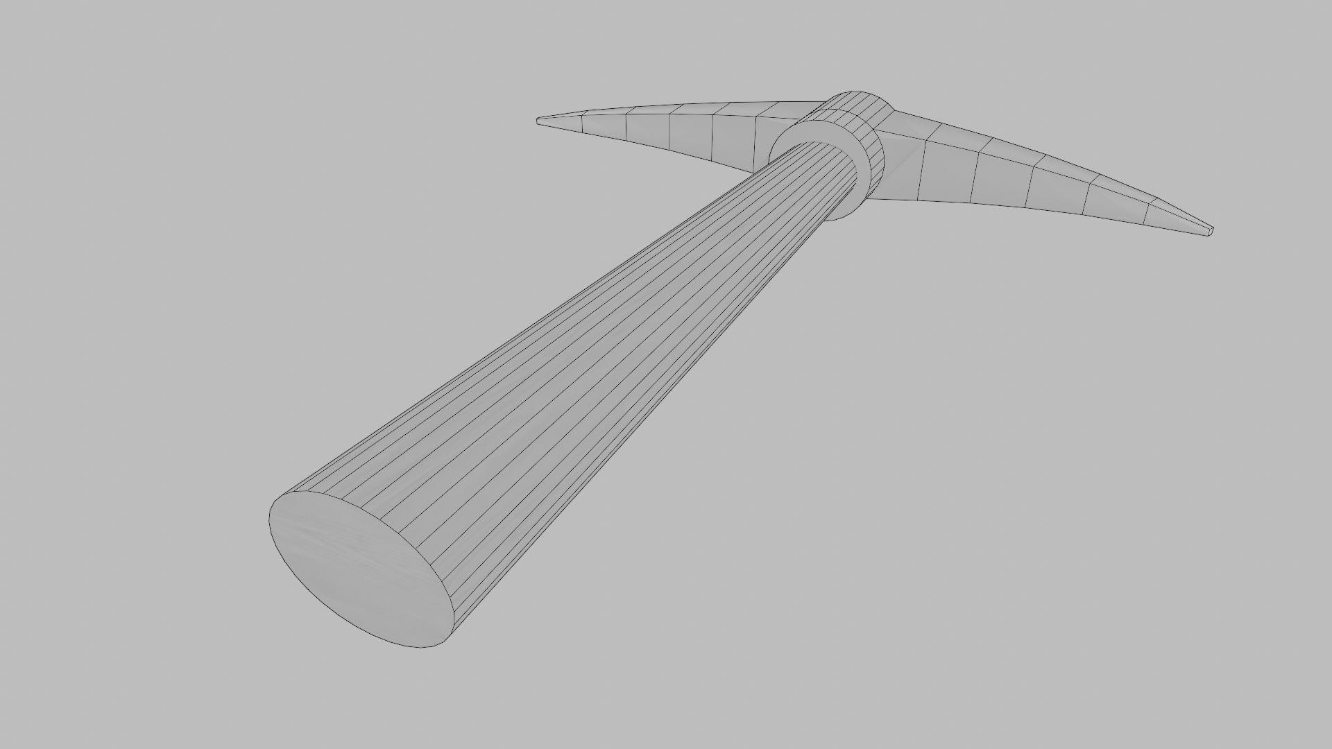 Mining Pickaxe Low-poly 3D model_9