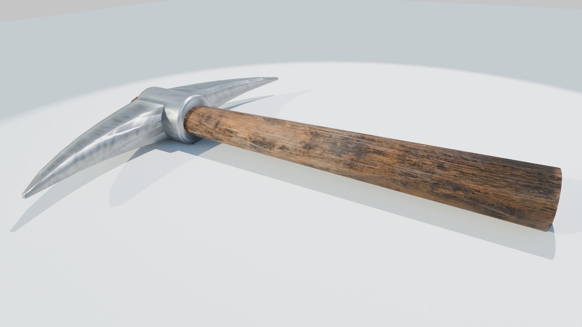 Mining Pickaxe Low-poly 3D model_2