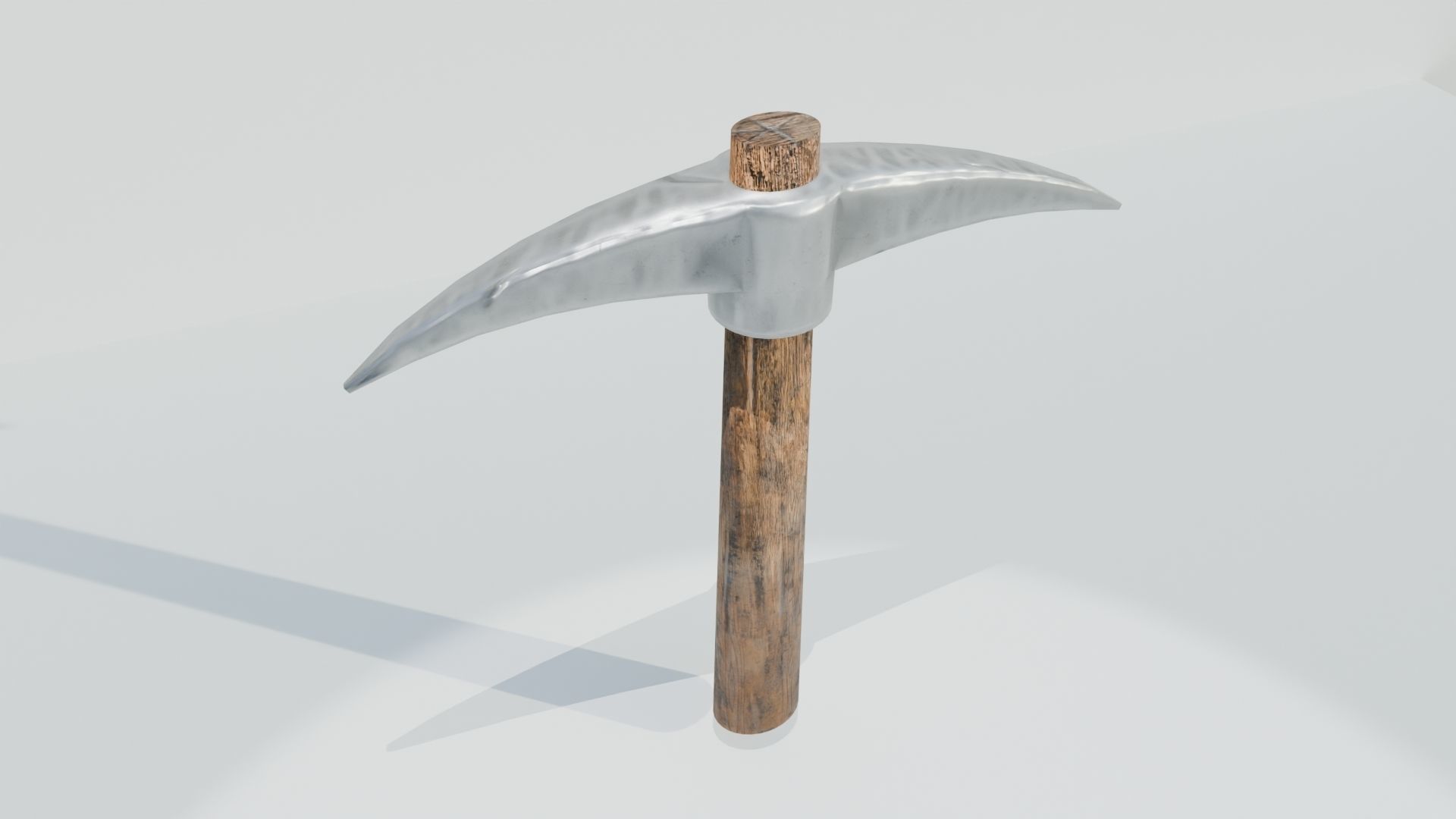 Mining Pickaxe Low-poly 3D model_5