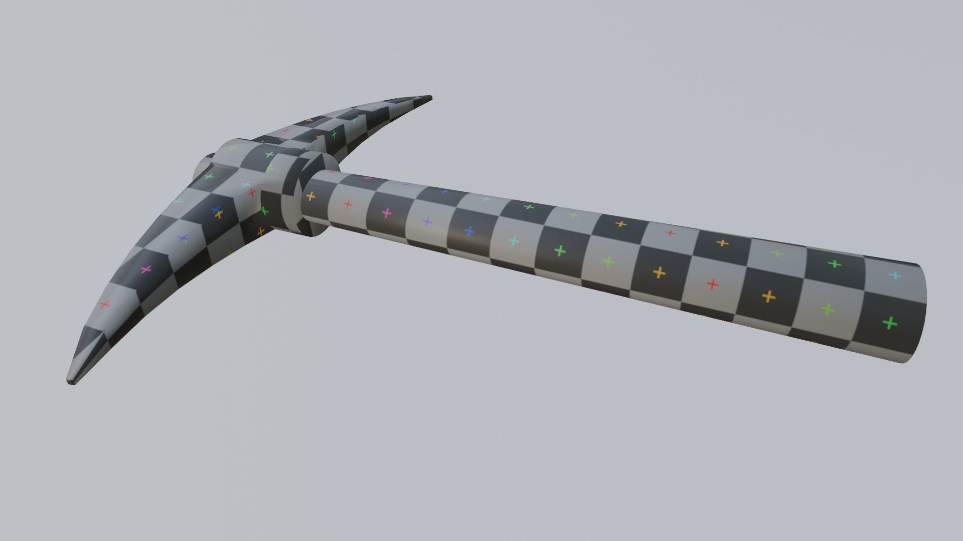 Mining Pickaxe Low-poly 3D model_18