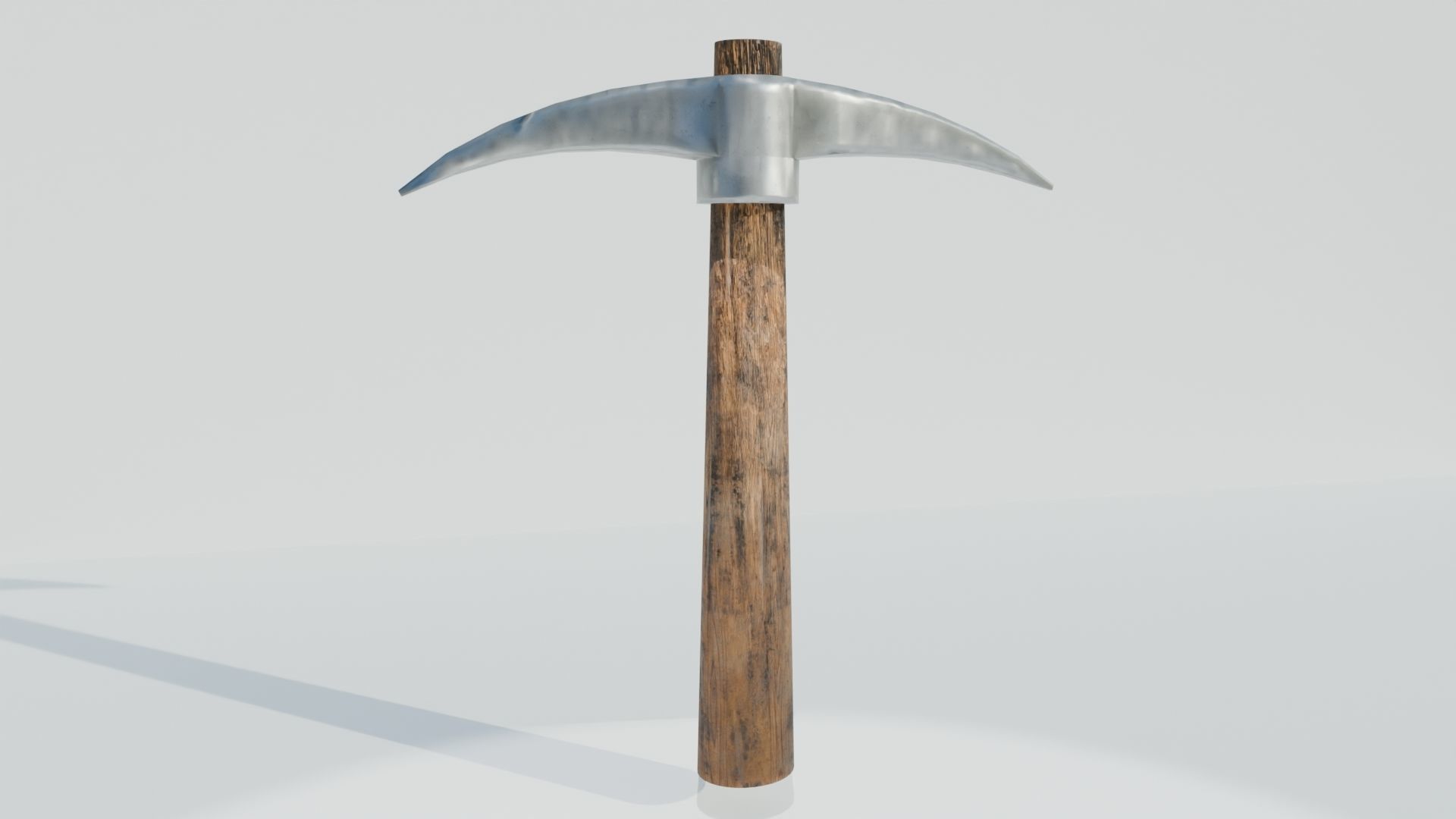 Mining Pickaxe Low-poly 3D model_6