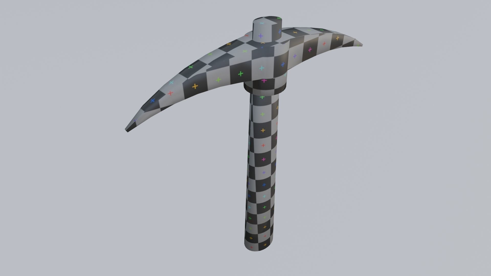 Mining Pickaxe Low-poly 3D model_21