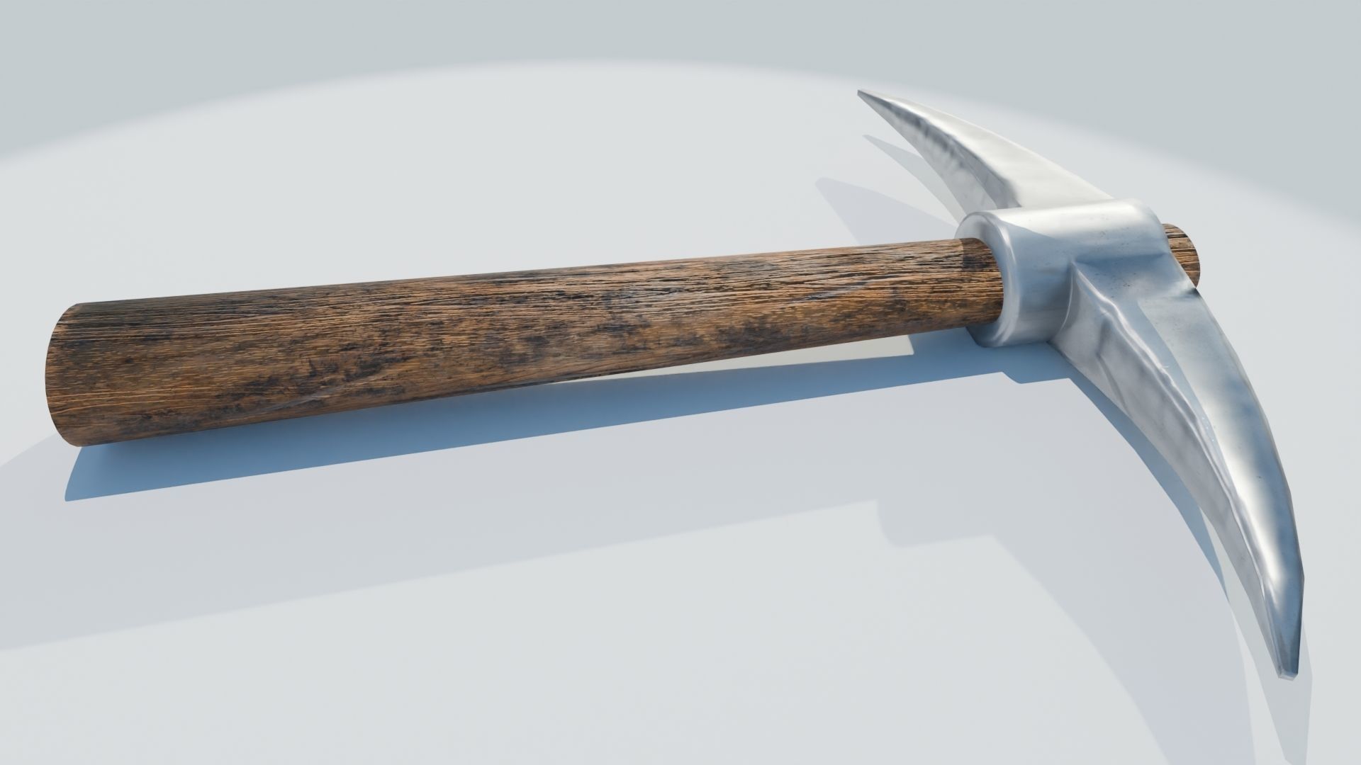 Mining Pickaxe Low-poly 3D model_4
