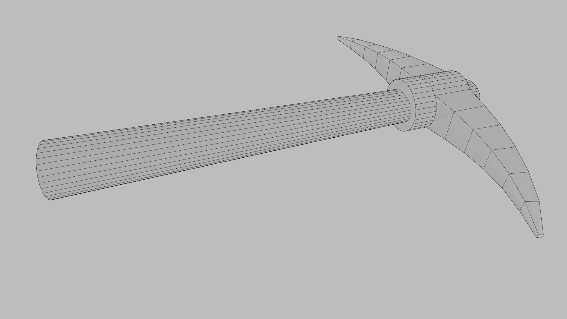 Mining Pickaxe Low-poly 3D model_12