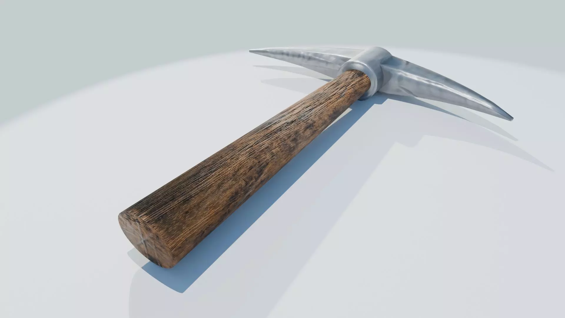 Mining Pickaxe Low-poly 3D model_0