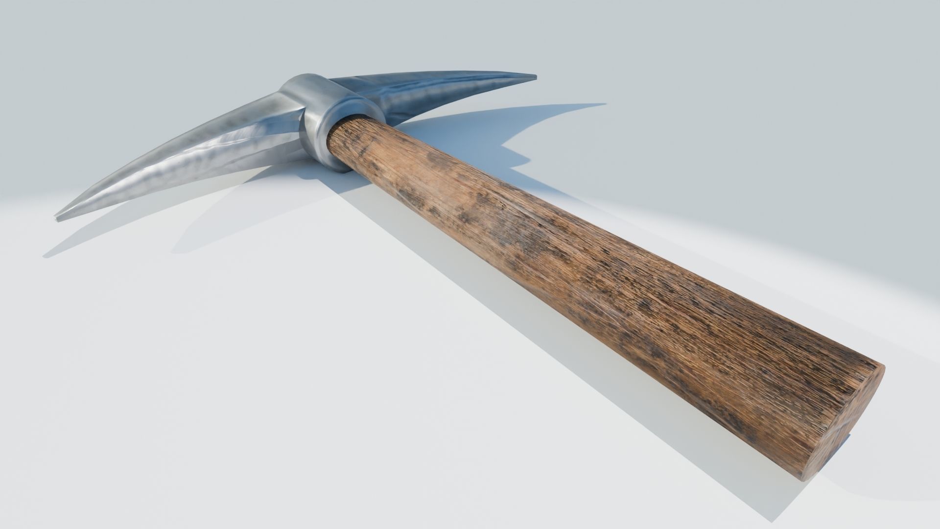 Mining Pickaxe Low-poly 3D model_1