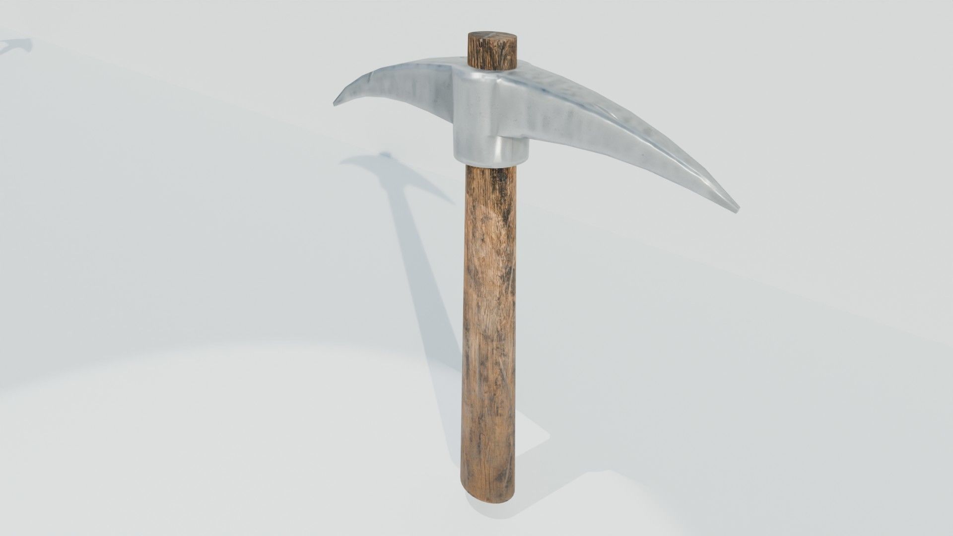 Mining Pickaxe Low-poly 3D model_7