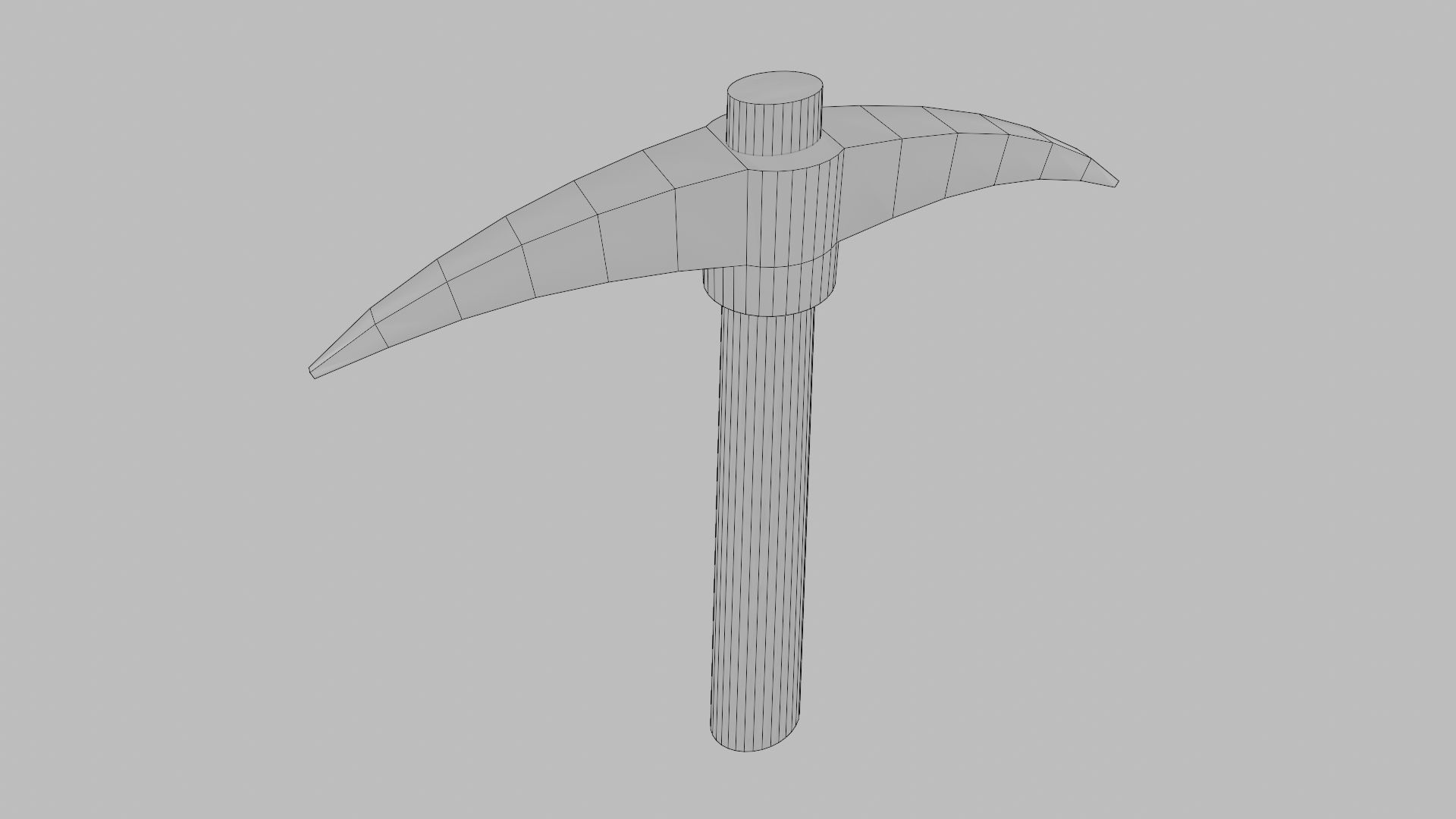 Mining Pickaxe Low-poly 3D model_13