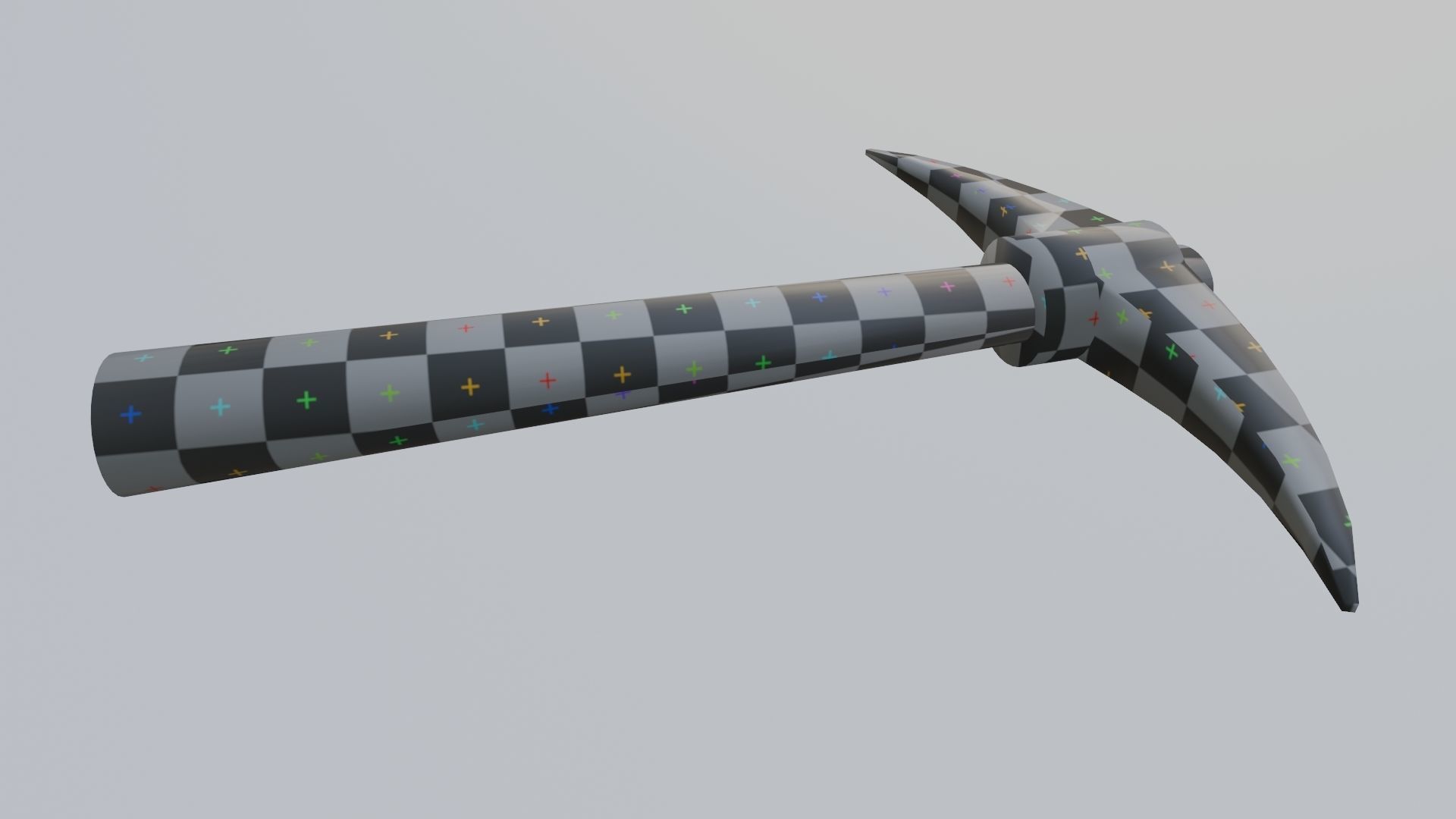 Mining Pickaxe Low-poly 3D model_20