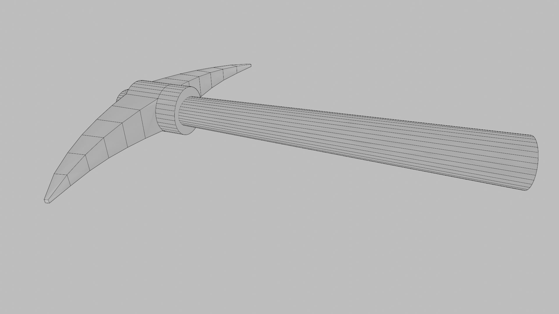 Mining Pickaxe Low-poly 3D model_10