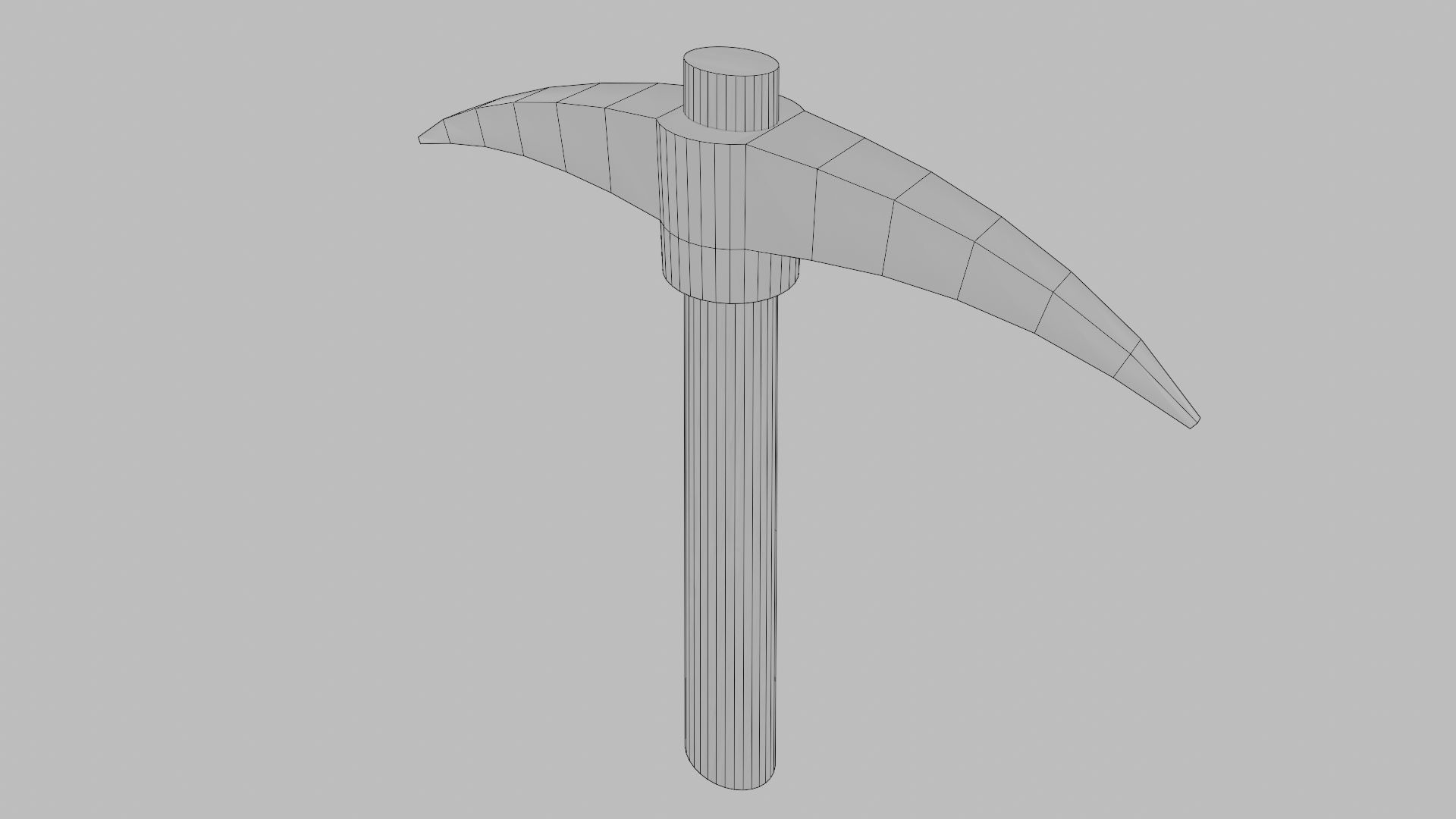 Mining Pickaxe Low-poly 3D model_15