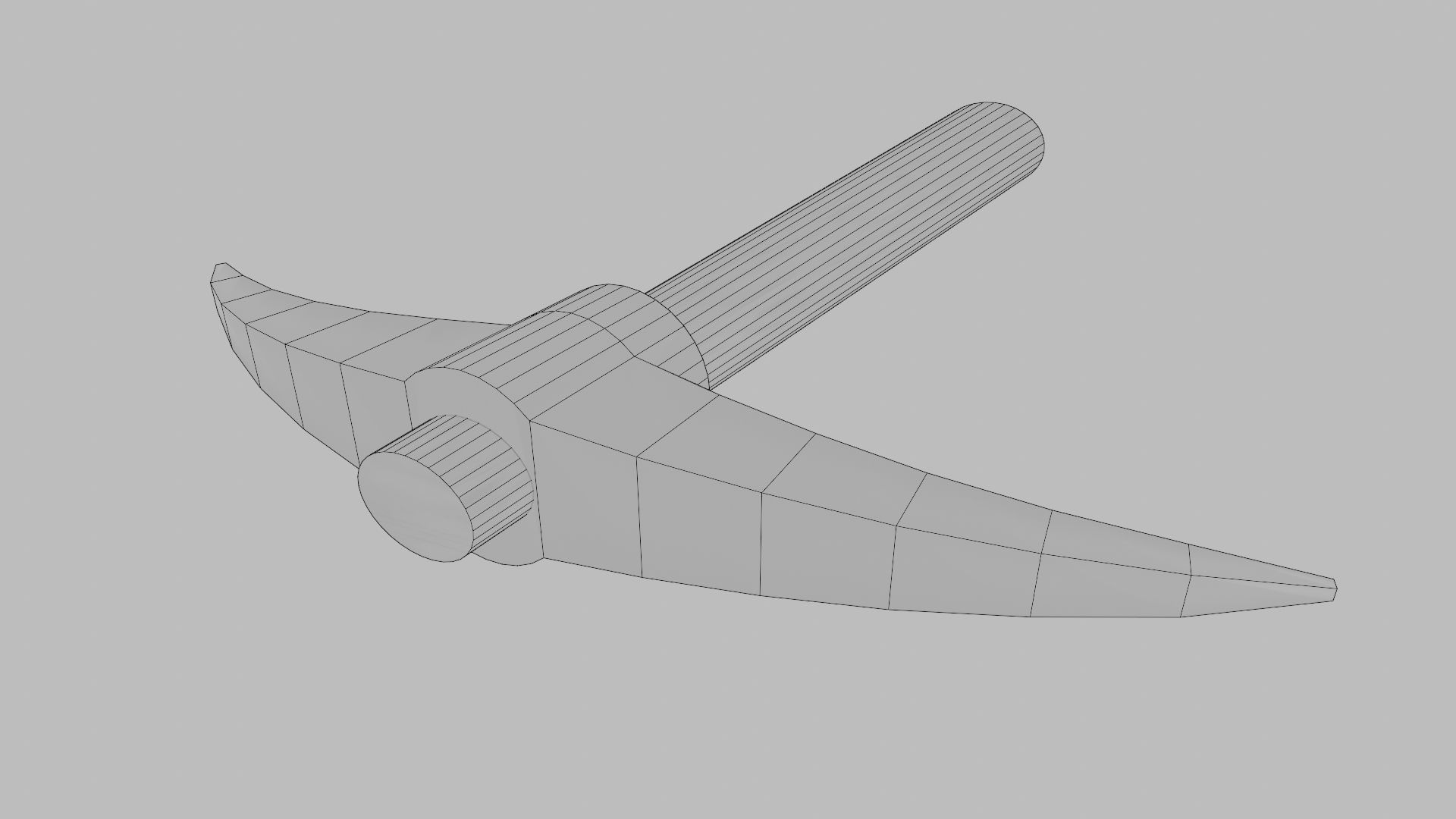 Mining Pickaxe Low-poly 3D model_11