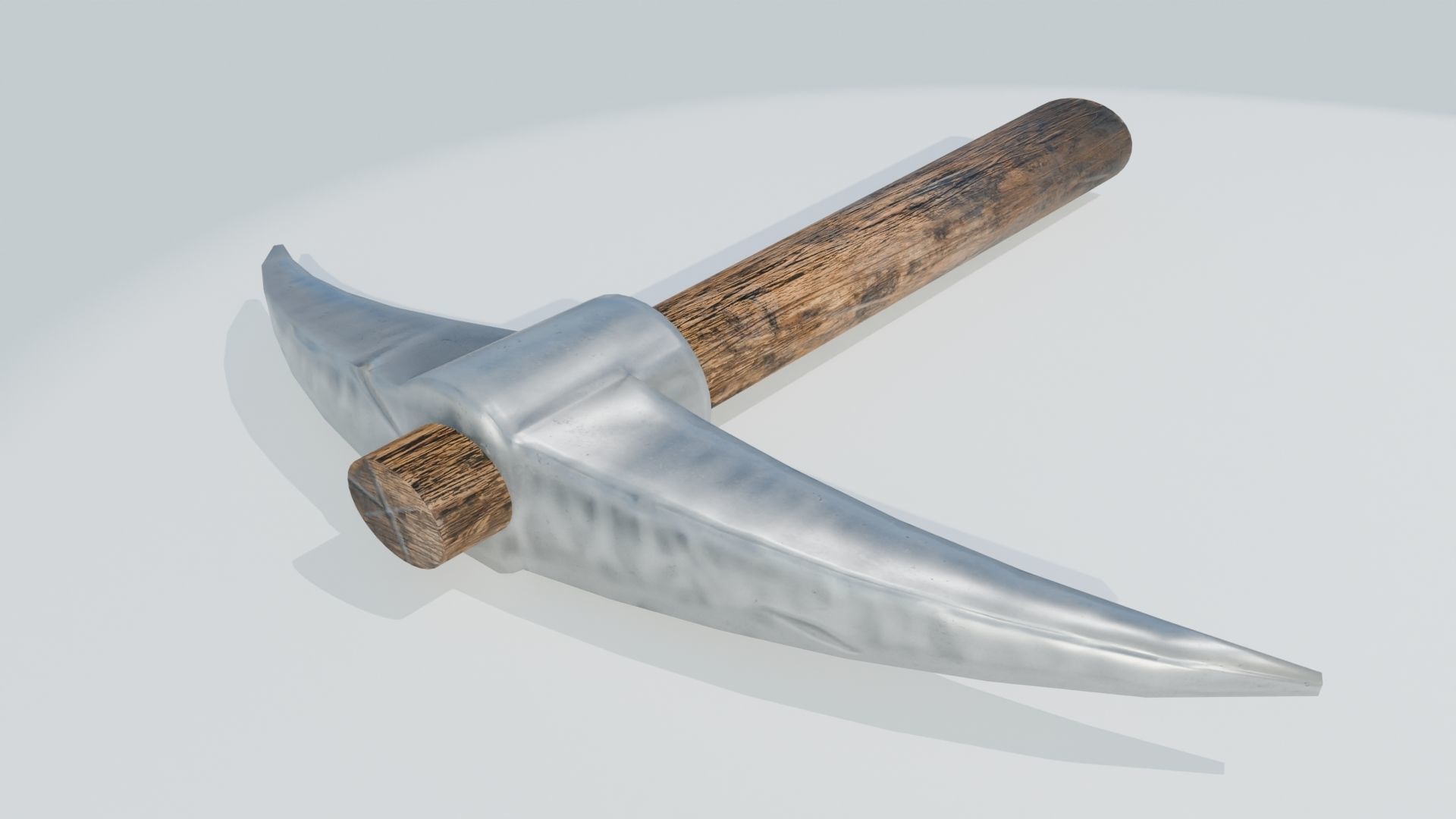 Mining Pickaxe Low-poly 3D model_3