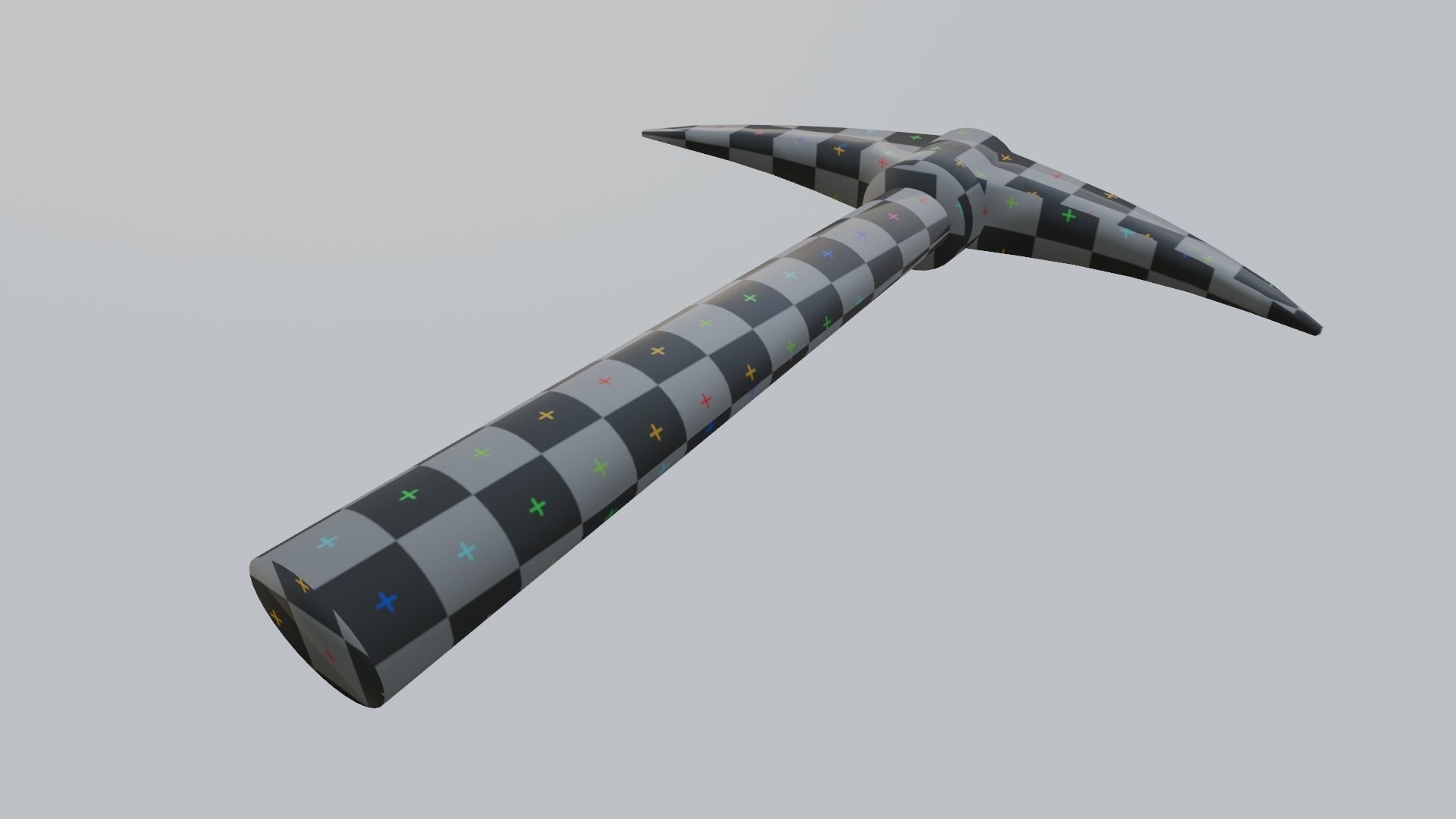 Mining Pickaxe Low-poly 3D model_17