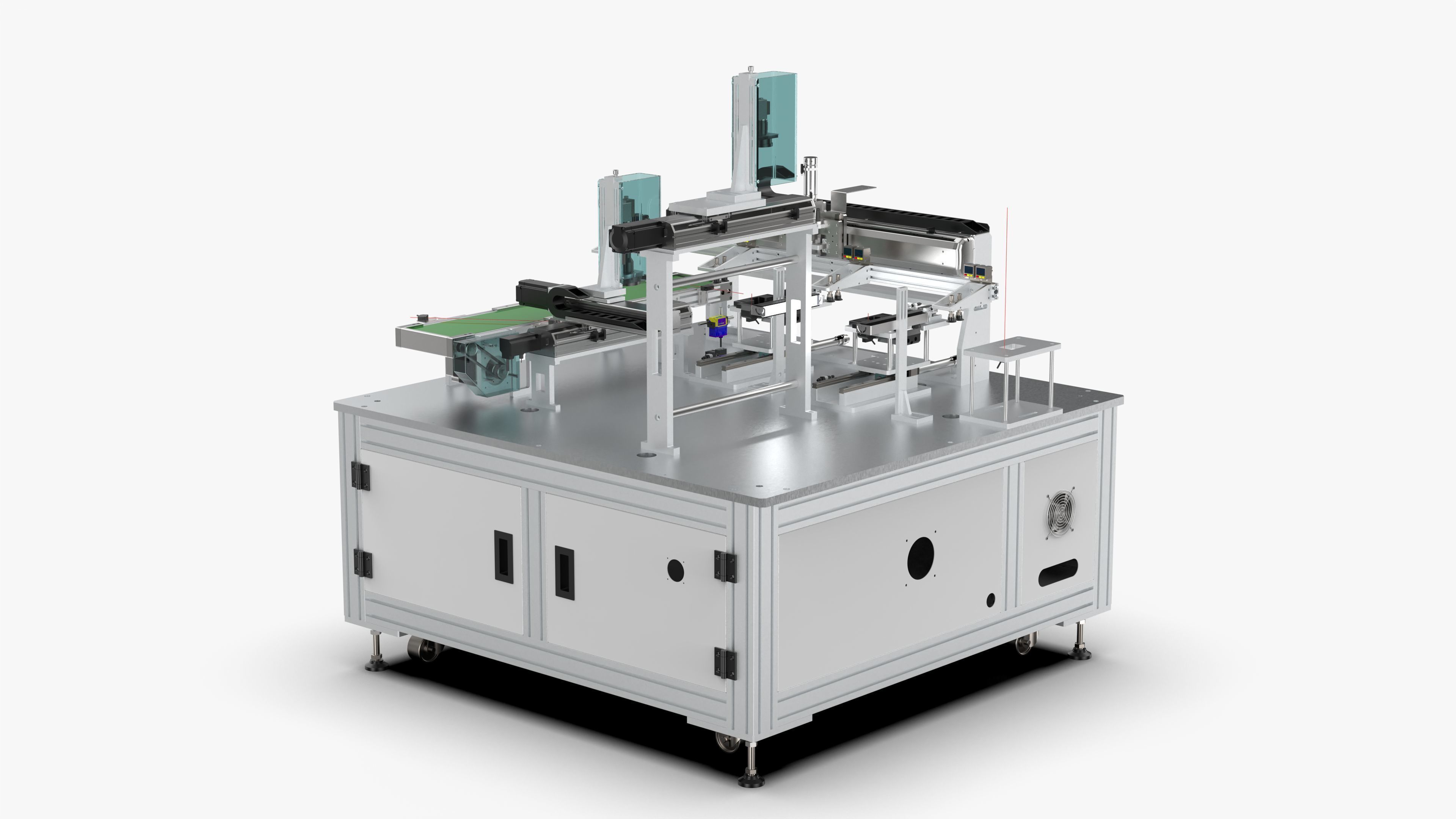 Automatic Power Battery Detection Machine 3D model_4