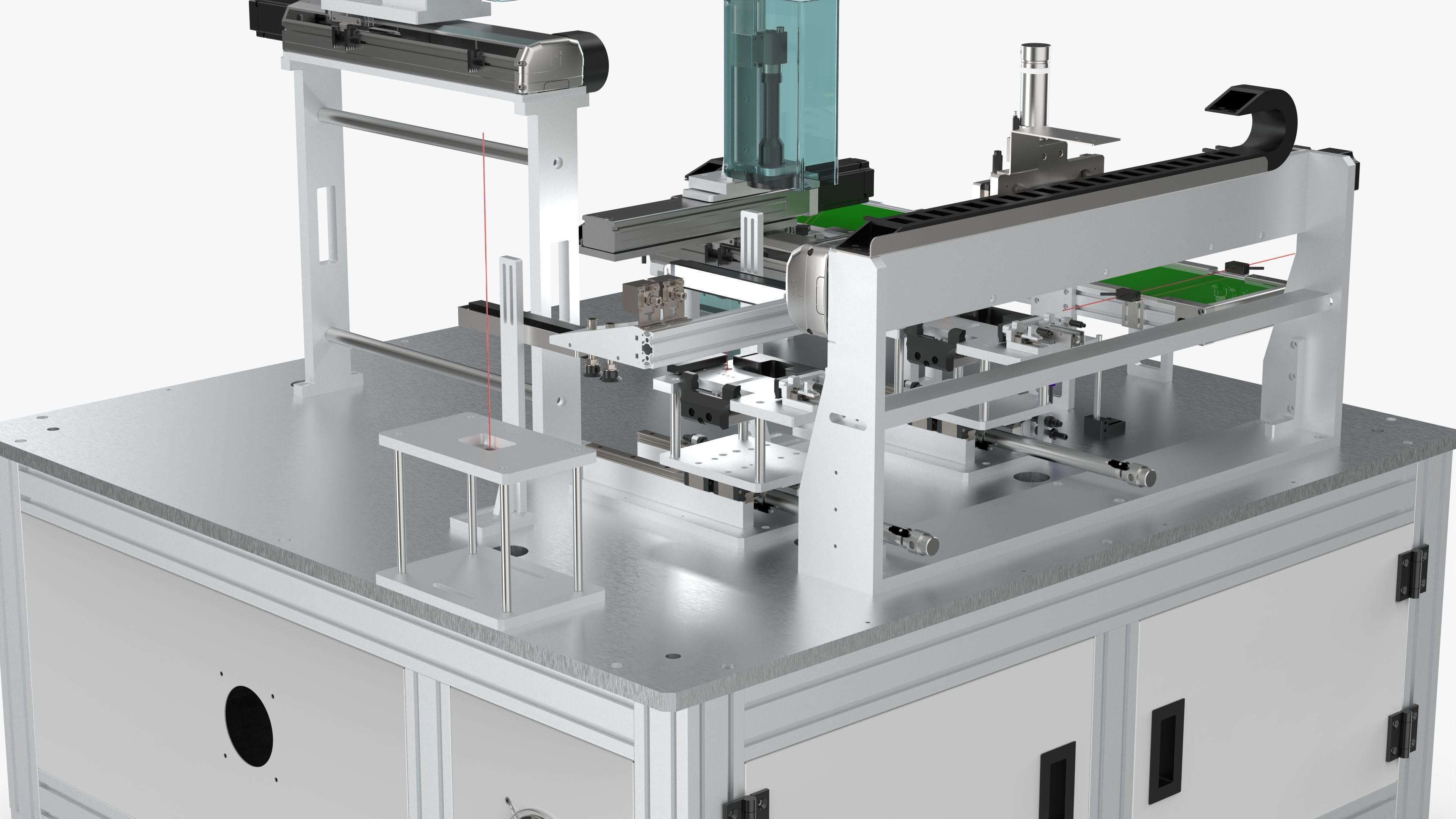 Automatic Power Battery Detection Machine 3D model_10
