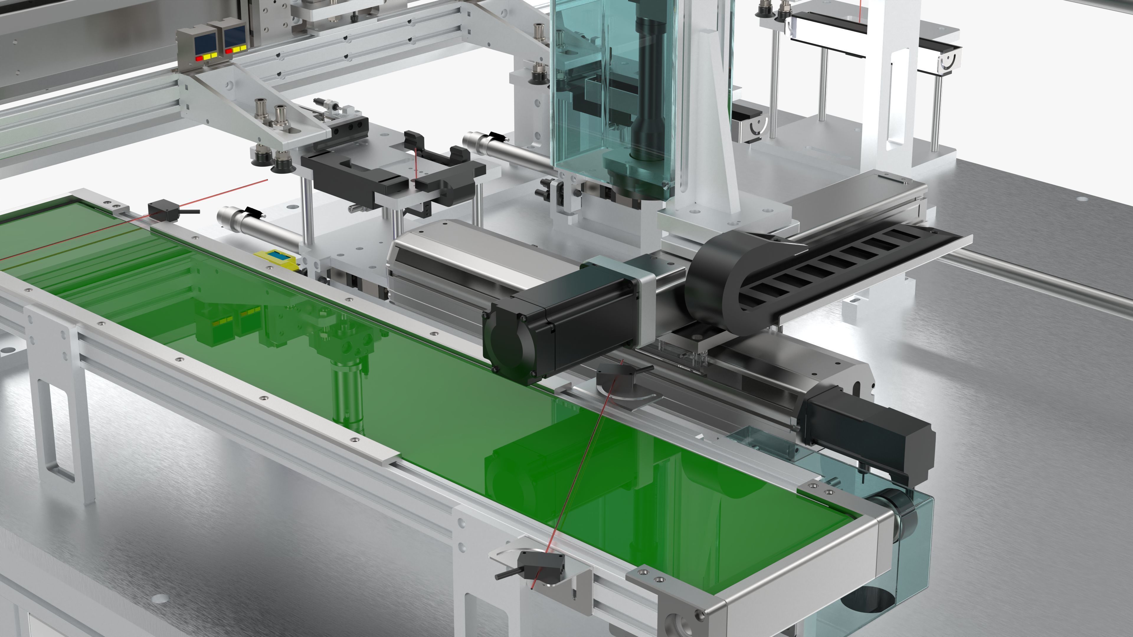 Automatic Power Battery Detection Machine 3D model_12