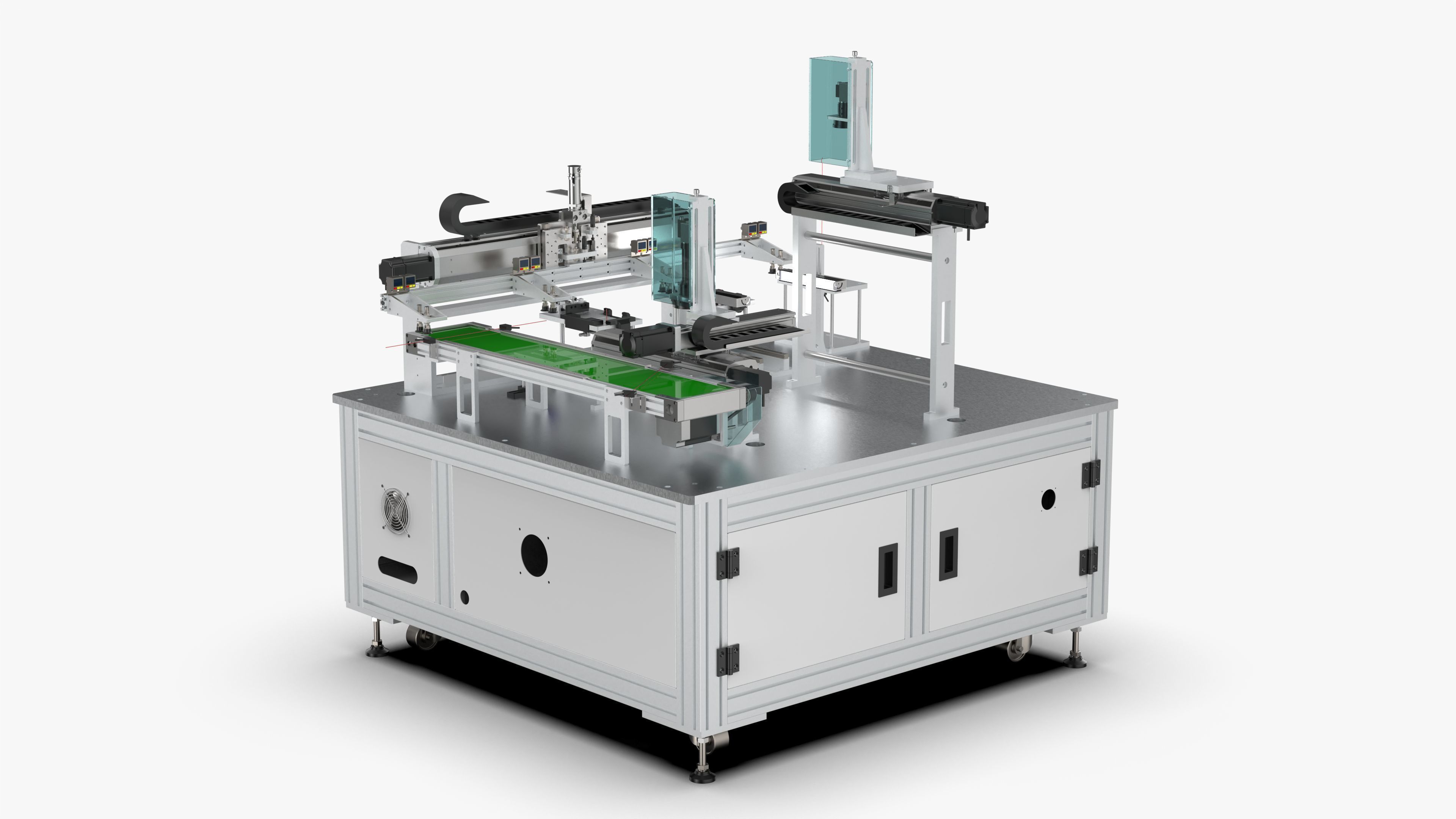 Automatic Power Battery Detection Machine 3D model_1