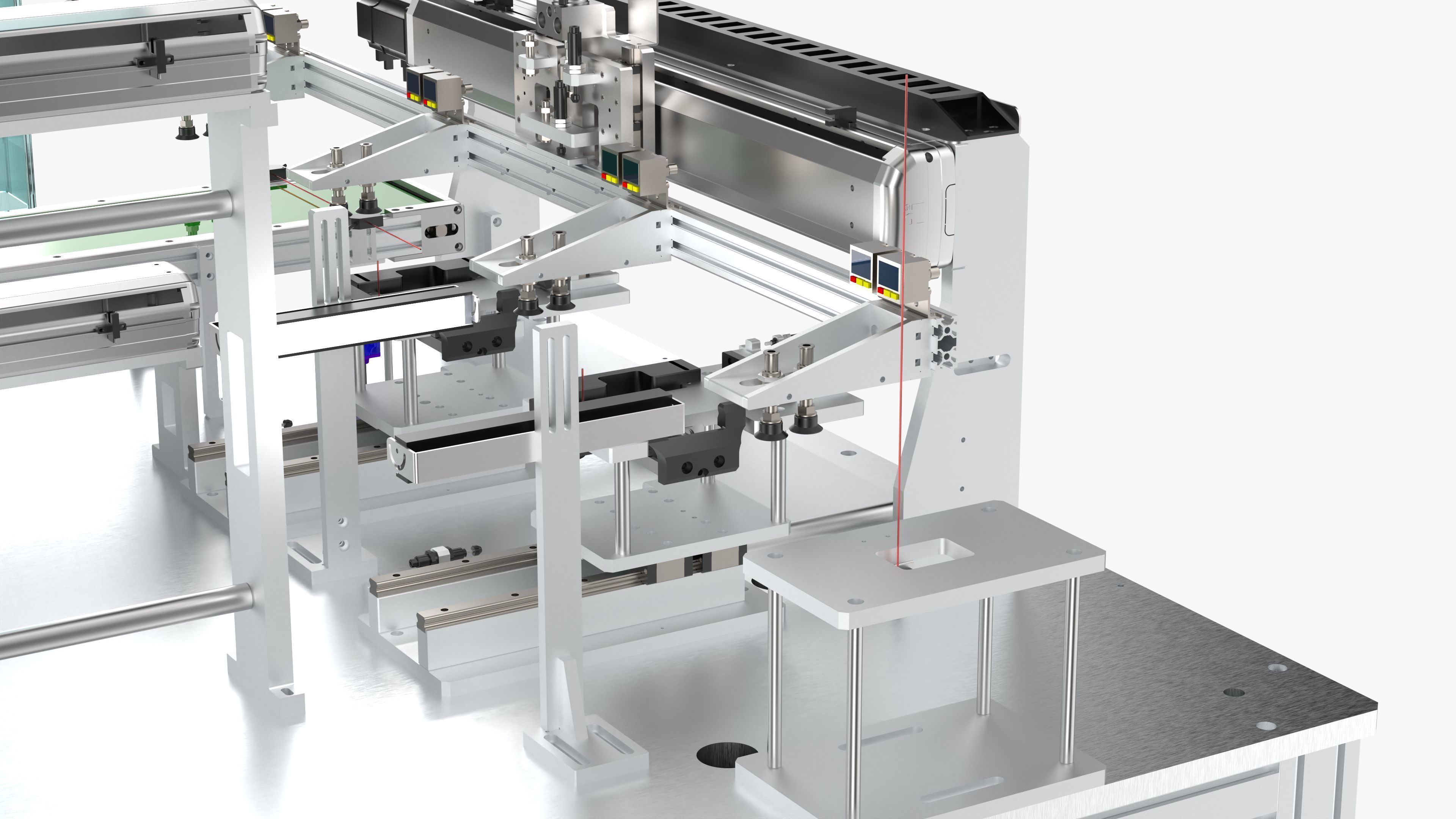 Automatic Power Battery Detection Machine 3D model_15