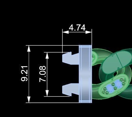 10 - 8 MM Cuban Chain Bracelet 3D print model_4