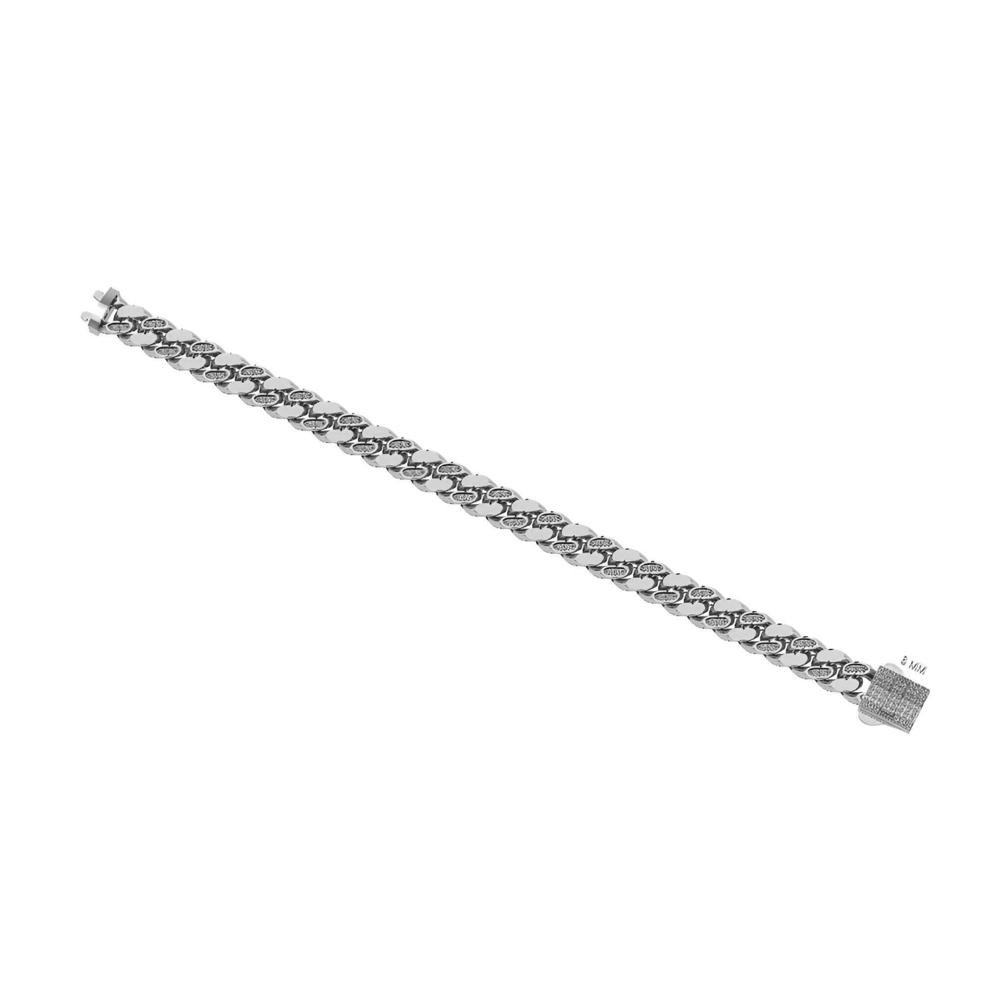 11 - 8 Cuban Chain Bracelet 3D print model_2