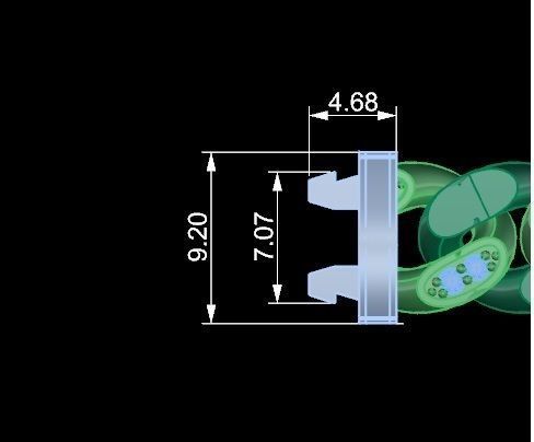 11 - 8 Cuban Chain Bracelet 3D print model_4