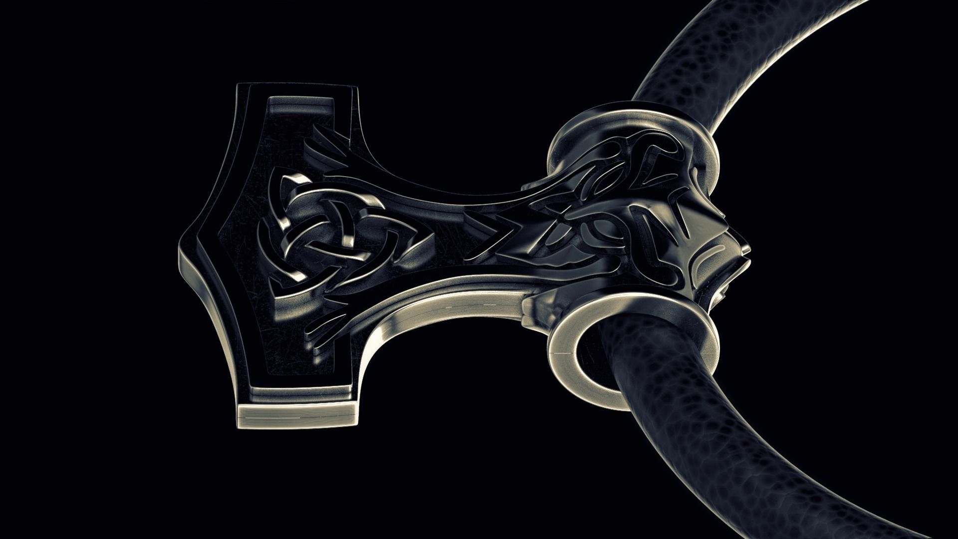 Mjolnir 3D print model_3