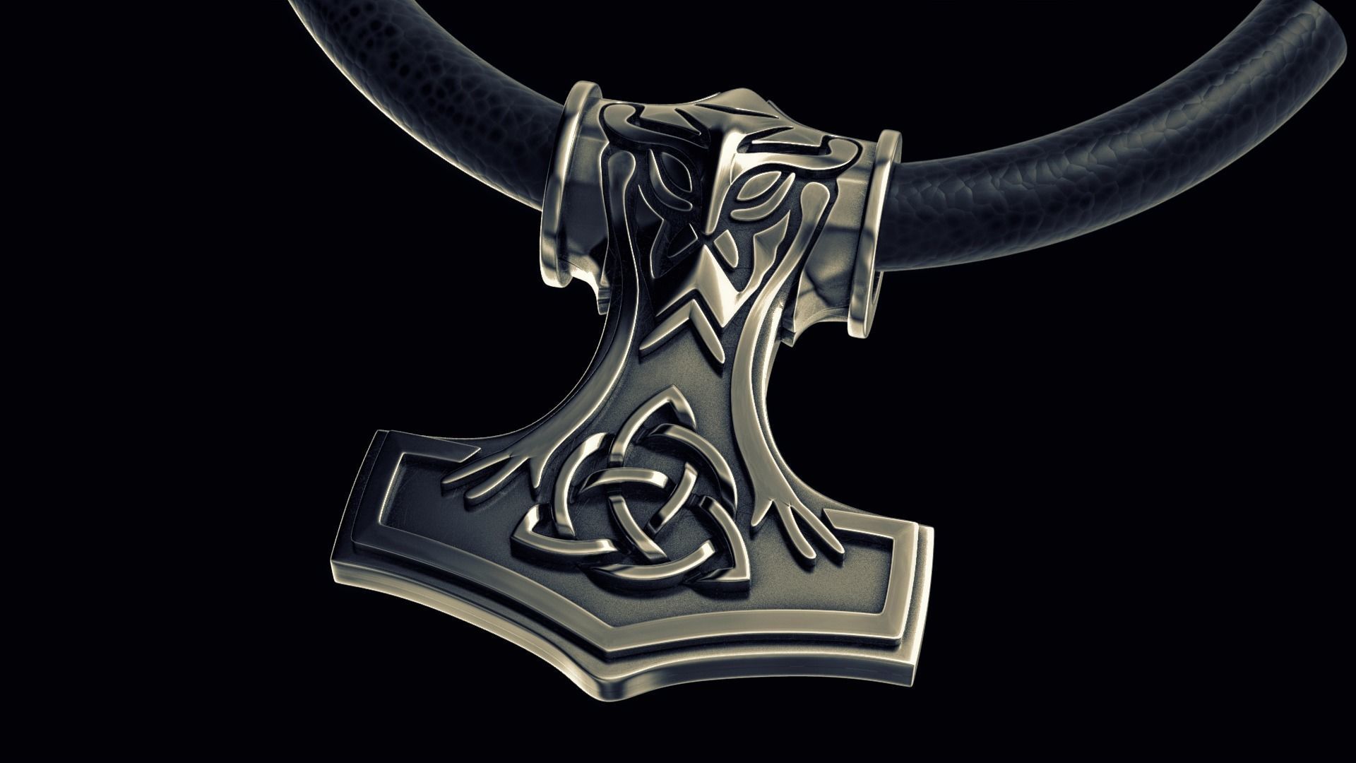 Mjolnir 3D print model_4