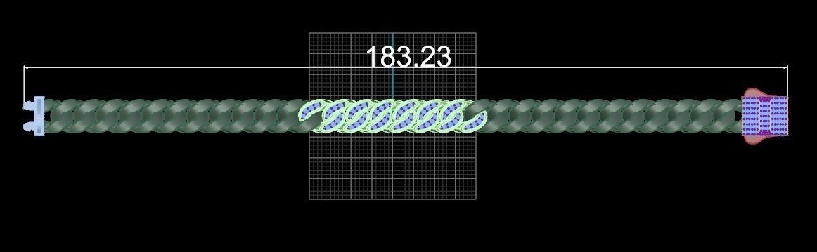 11 - 8 MM Cuban Chain Bracelet 3D print model_7