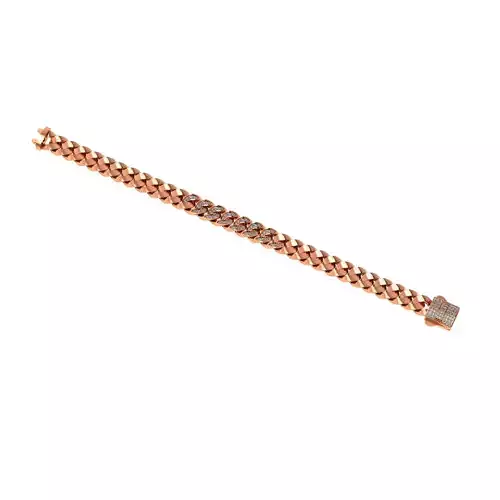 11 - 8 MM Cuban Chain Bracelet 3D print model