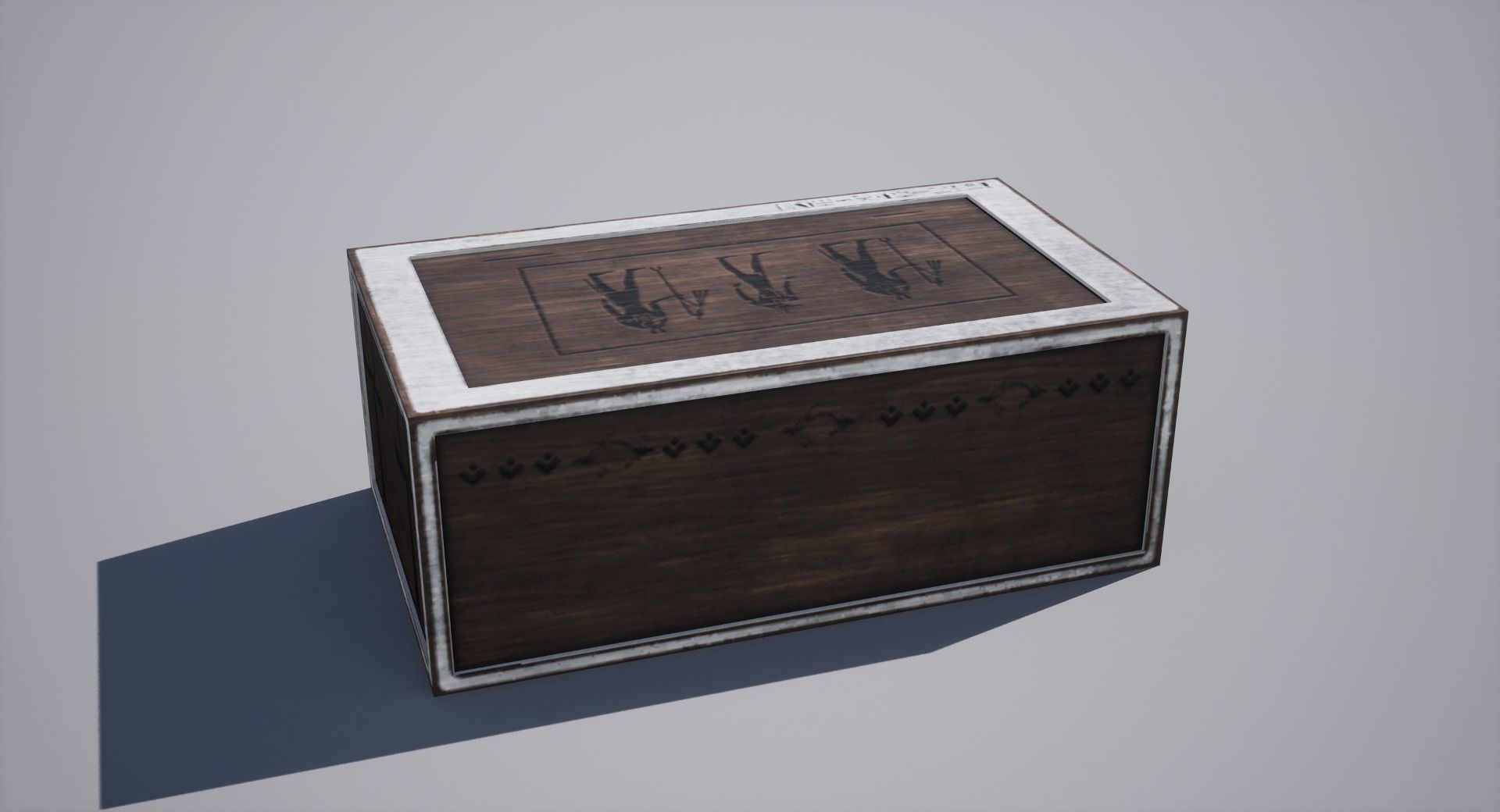 Egyptian Crate Low-poly 3D model_3