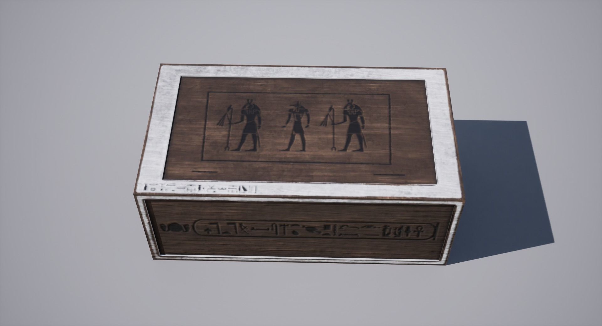 Egyptian Crate Low-poly 3D model_6