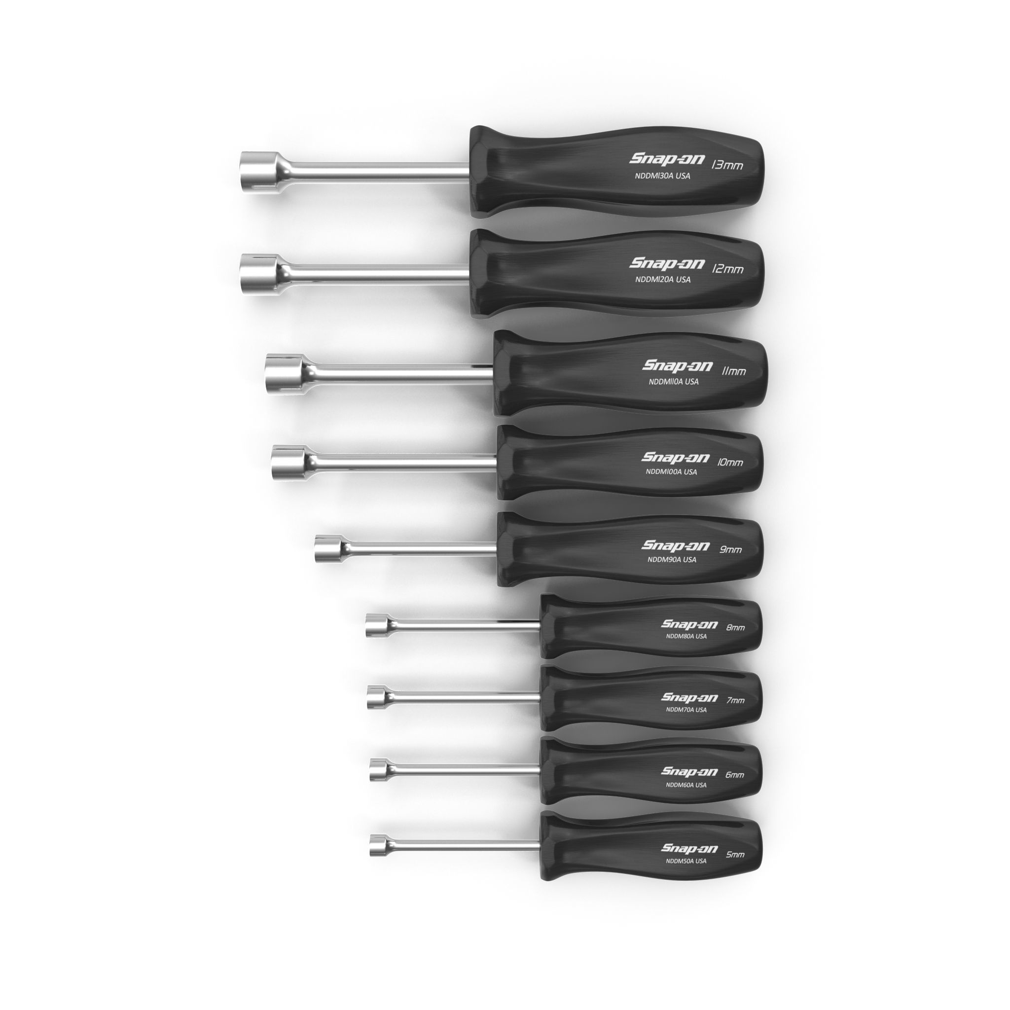 SO 9pc Metric Hard Grip Nut Driver Set 5 13mm Low-poly 3D model_1