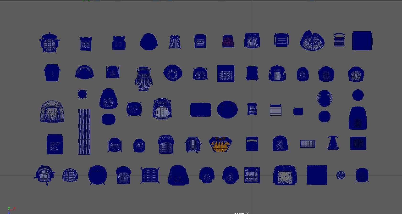 Pack Modern Chairs 3D model_70