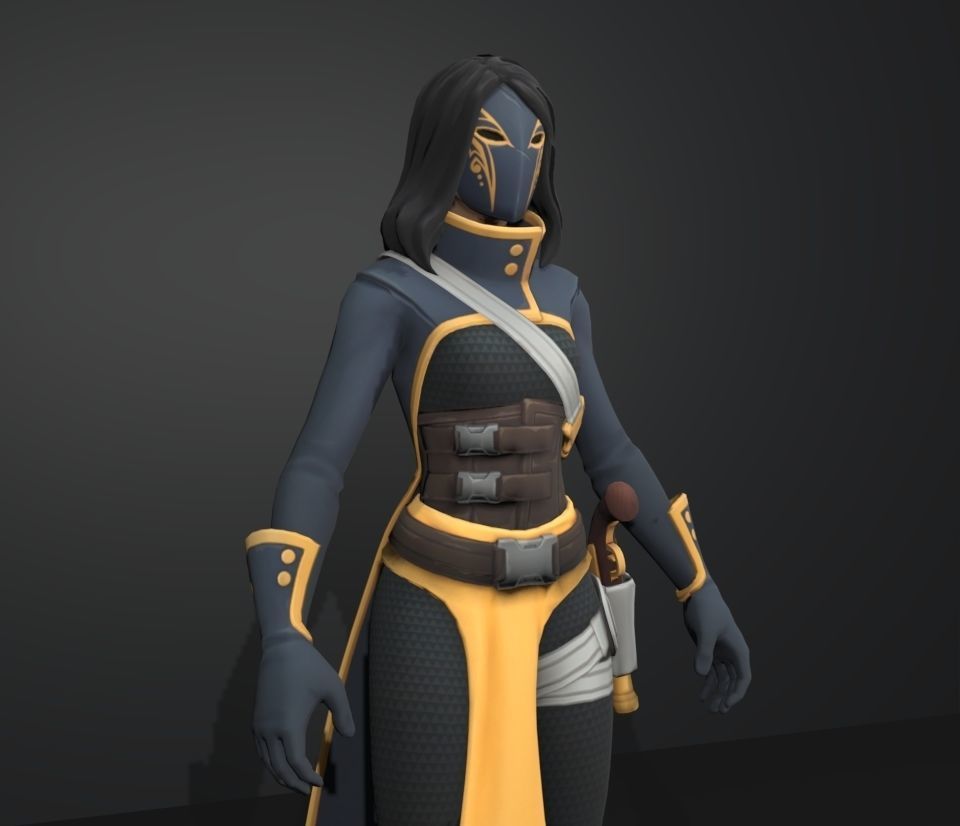 daring duelist 3D model_2