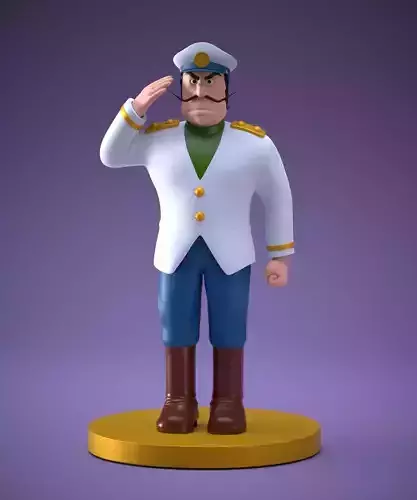 Captain Dyce from conan future boy 3D print model
