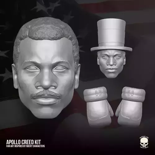 Apollo Creed fan art 3D printable file for action figures